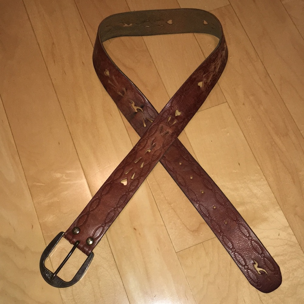 Vintage Genuine Leather Hollister Belt